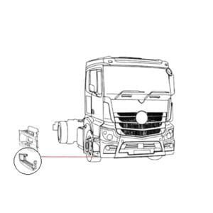 PEDANA INFERIORE DESTRA MERCEDES ACTROS MP4 - immagine 2