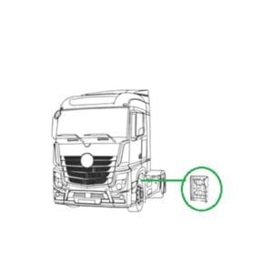 PARAFANGO ANTERIORE DESTRO PARTE POSTERIORE MERCEDES ACTROS MP4 - immagine 2