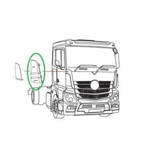 CONVOGLIATORE ARIA SINISTRO PARTE INTERNA MERCEDES ACTROS MP4 - immagine 2