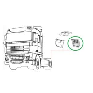 MEZZO PARAFANGO POSTERIORE SINISTRO PARTE POSTERIORE DAF XF 106 - immagine 2