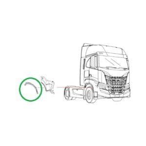 PROFILO LATERALE PEDANA PARAFANGO DESTRO IVECO STRALIS S-WAY 2019 AS - immagine 2